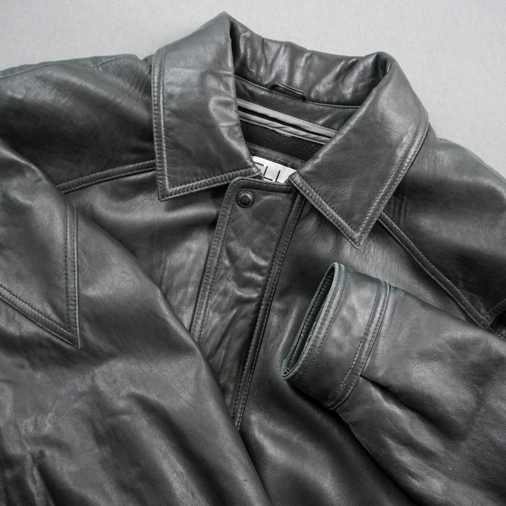 Vtg Pelle Studio Wilsons Leather Biker Western Jacket Mens L Thinsulate Lined